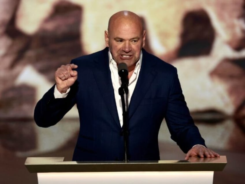 Dana White, president of Ultimate Fighting Championship (UFC), speaks during the Republica