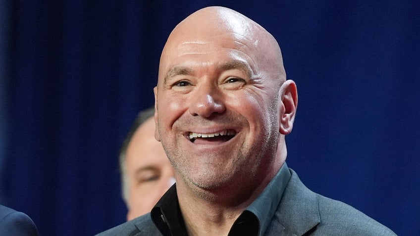 Dana White smiles