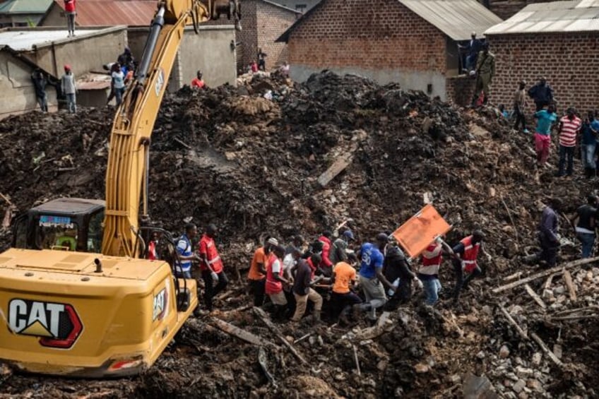 The landslide occurred on Saturday after heavy rains