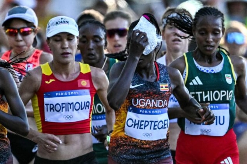 Rebecca Cheptegei placed 44th in the marathon at the Paris Olympics