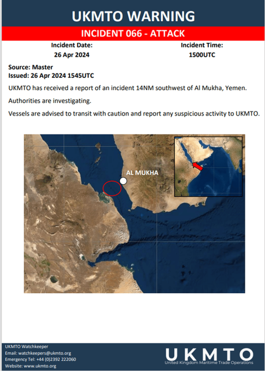 uk navy reports two vessels attacked in red sea one damaged 