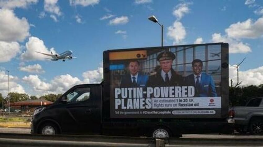 uk planes are still running on russian jet fuel according to new british ad campaign