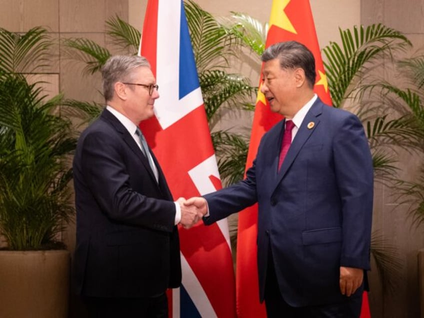 18/11/2024. Rio De Janeiro, Brazil. Prime Minister Keir Starmer meets China President Xi J