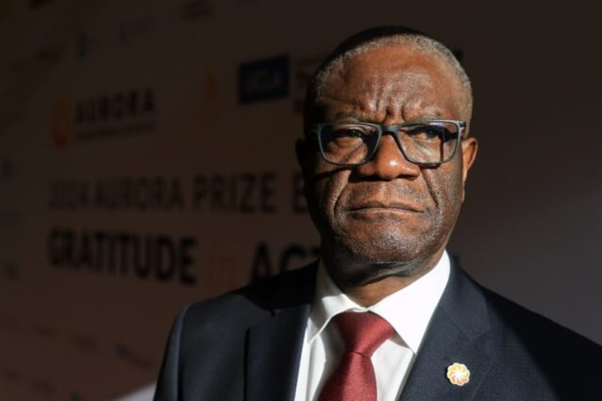 Congolese gynecologist Denis Mukwege poses for a portrait at the UCLA Luskin Conference Ce