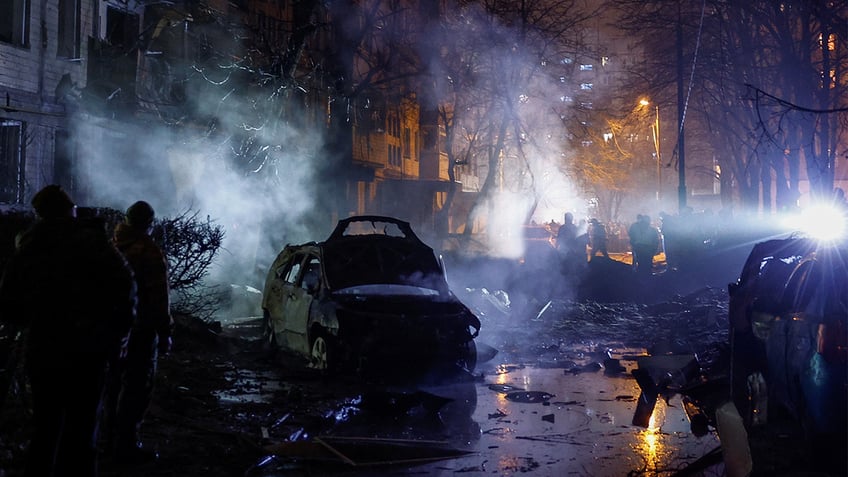 Aftermath of Russia's attack on Kyiv