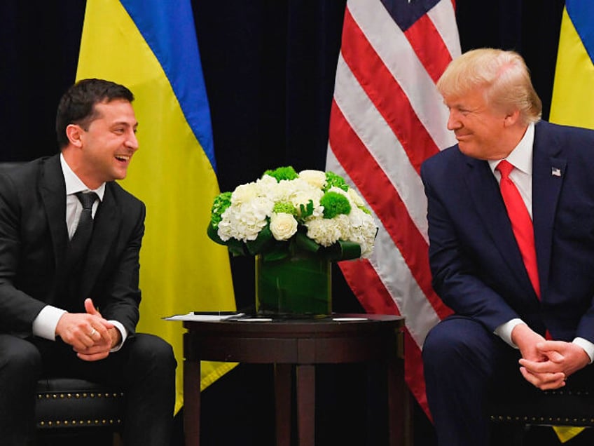 Donald Trump and Volodymyr Zelensky