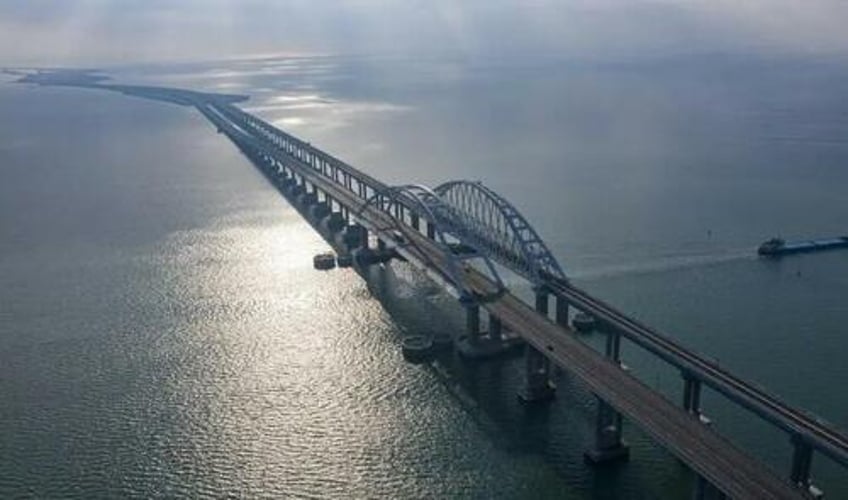 ukraine strikes kerch bridge in crimea with underwater explosives