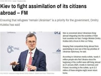 Ukraine's Opposition To The Assimilation Of Its Refugees Is Extremely Hypocritical
