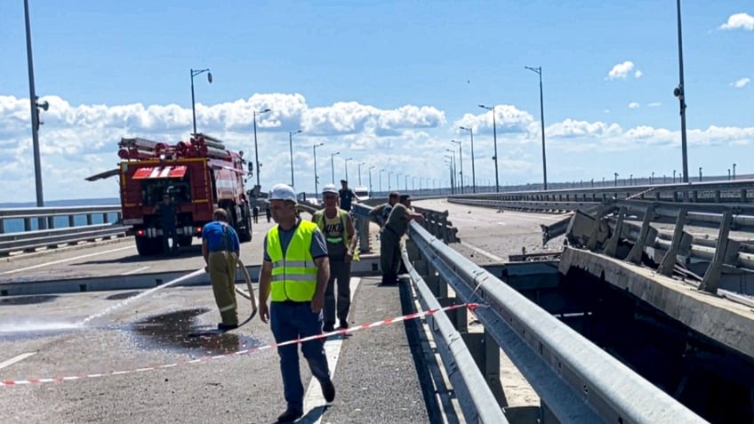 ukrainian security service claims responsibility for crimea bridge blast