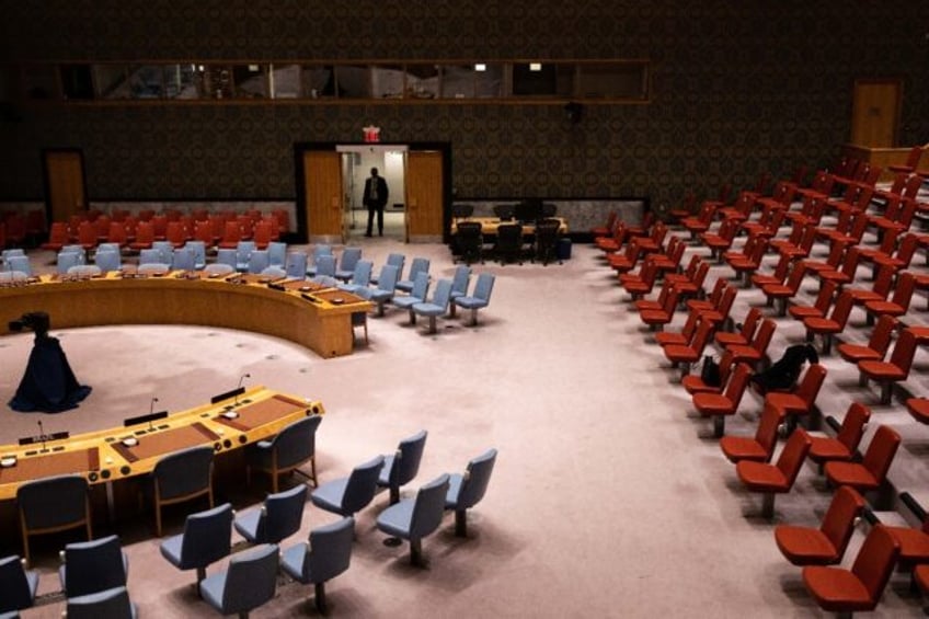 The UN General Assembly chamber at headquarters in New York