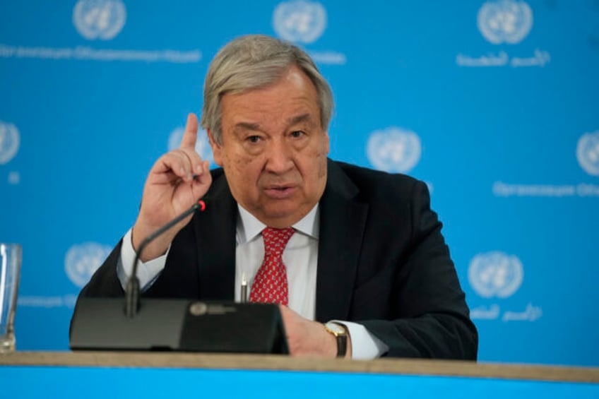 un chief guterres global warming has opened the gates of hell