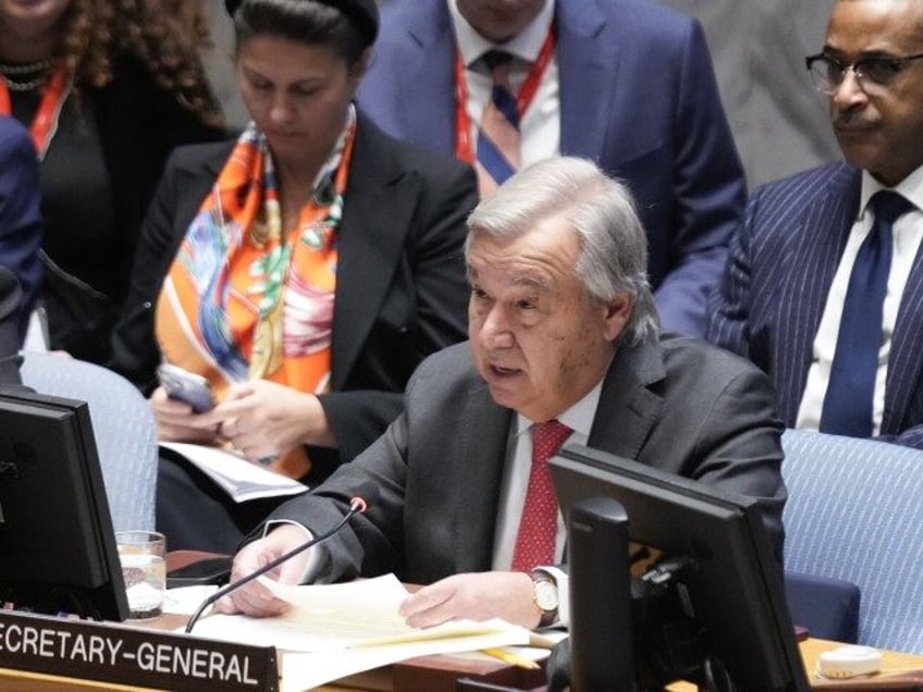 un chief guterres shifts blame to israel claims hamas terror attack did not happen in a vacuum