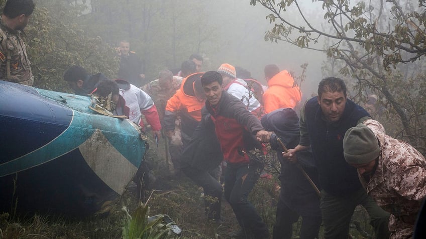 Iran helicopter crash site