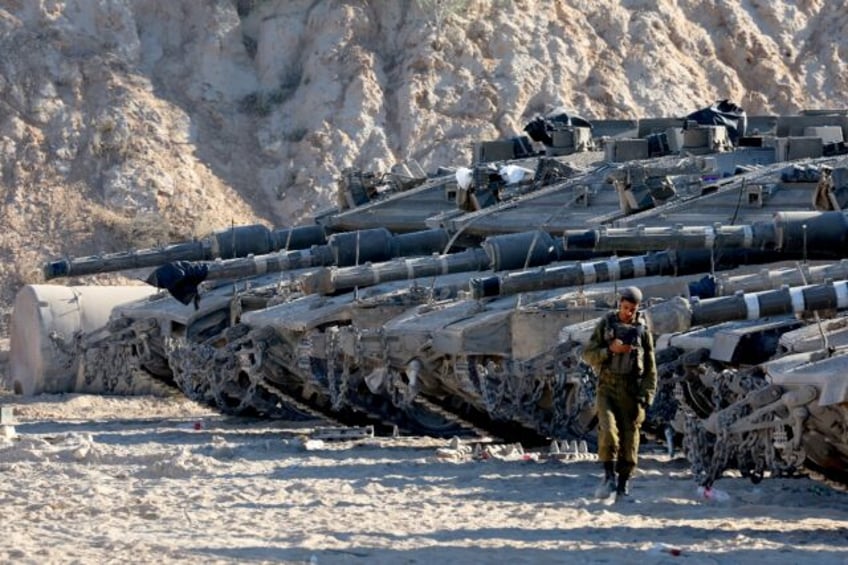 Israeli tanks take position on the Gaza border amid calls from a far-right minister to use