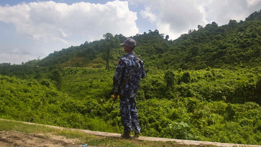 Burmese police officer