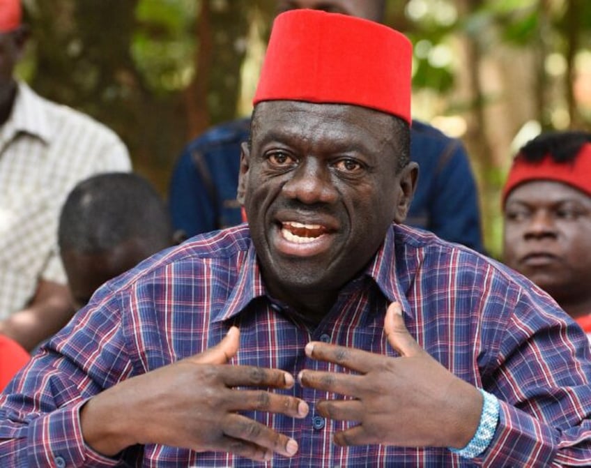 Winnie Byanyima said her husband Kizza Besigye (pictured)had been kidnapped in Kenya and w