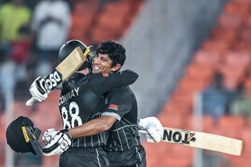 unbelievable as conway ravindra help new zealand crush england