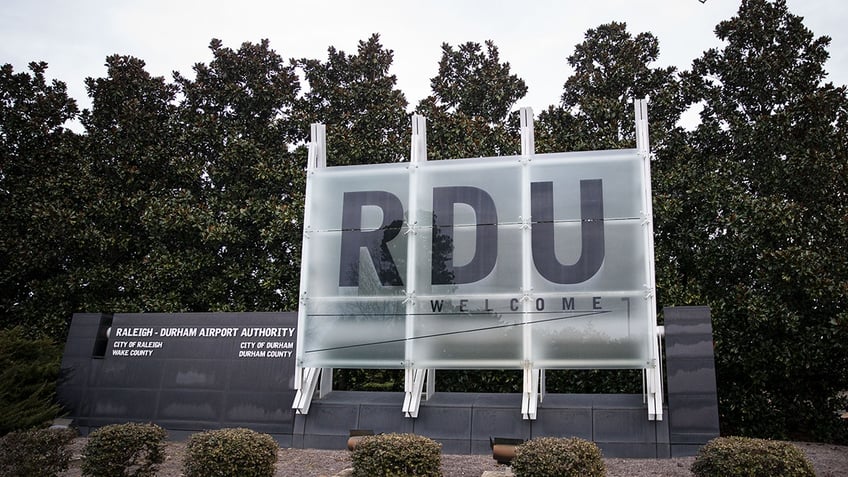 RDU Airport sign