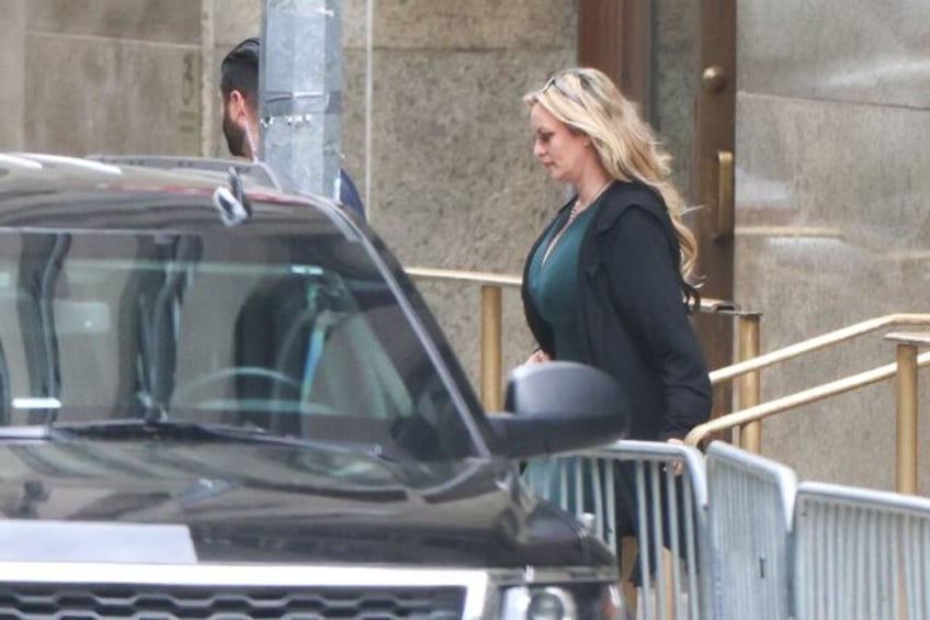 Stormy Daniels leaves Manhattan Criminal Court after testifying at former US President Don