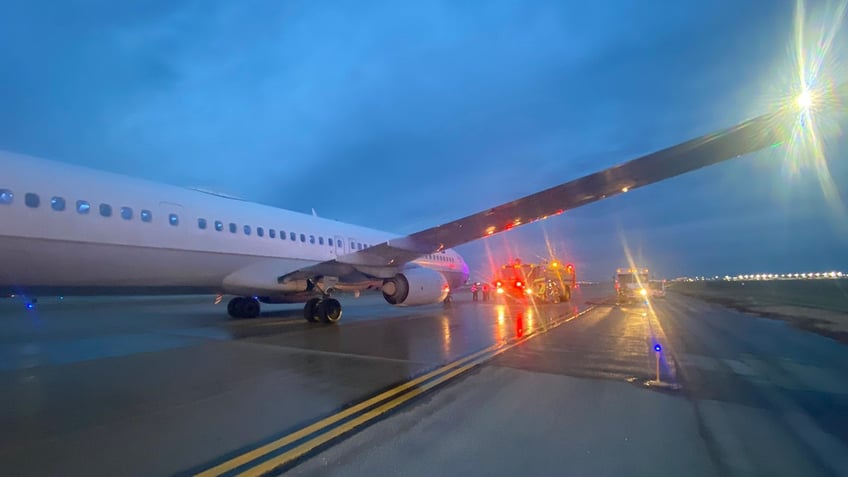 Plane seen on runway