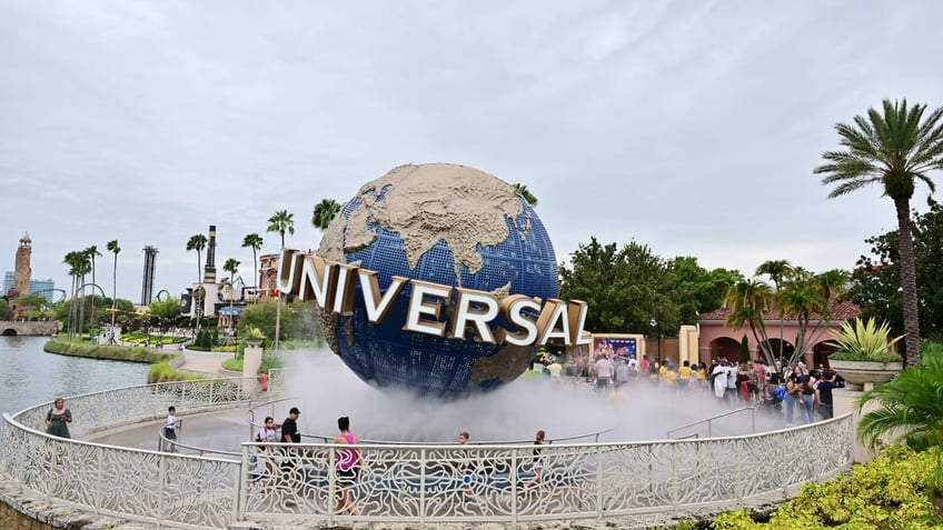 Outside of Universal Studios Florida.