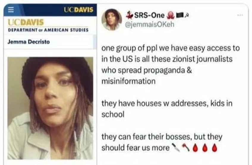 university of california professor threatens pro israel journalists and their families