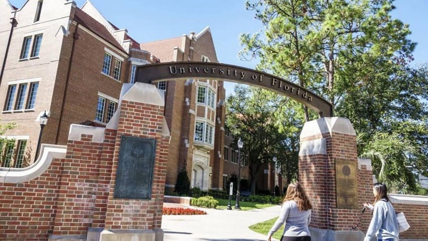 University of Florida college entrance sign