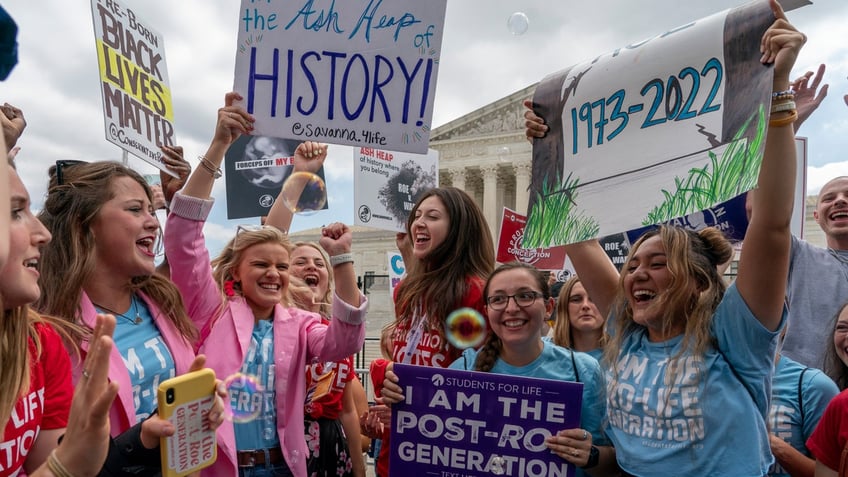 protesters outside Supreme Court 