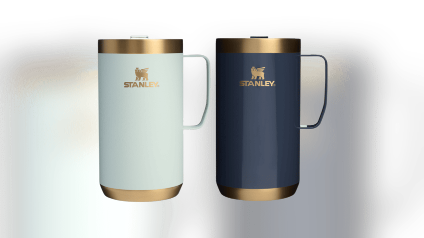 Bring your holiday cheer with you into the woods with these camping mugs. 