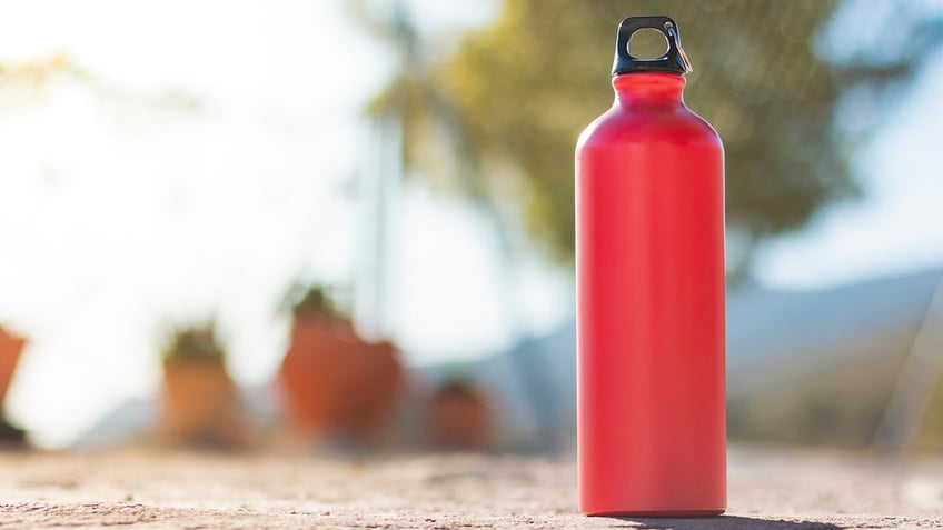 Stanley's new holiday water bottles come in festive colors and plenty of different sizes. 