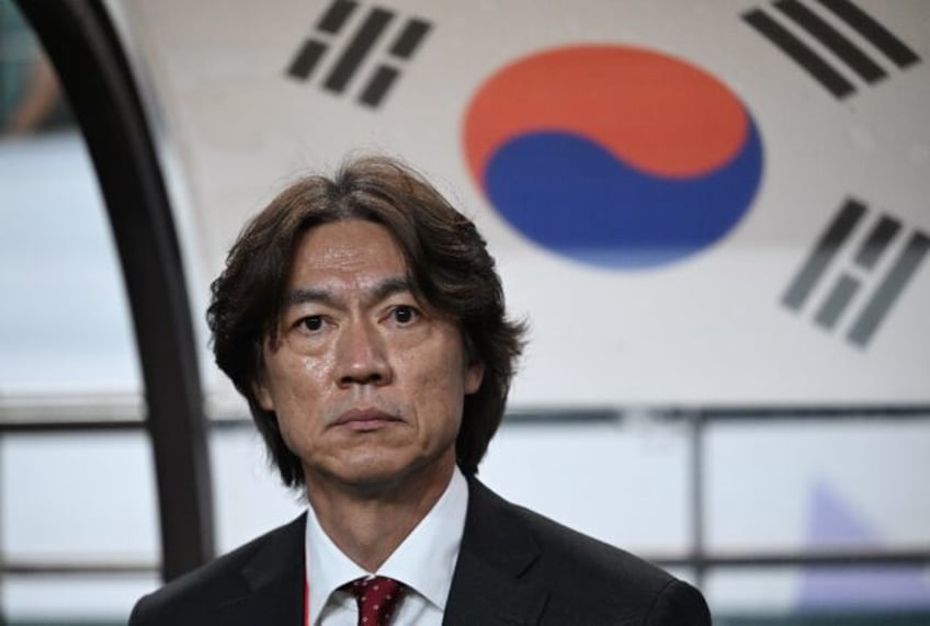 South Korea's coach Hong Myung-bo was booed by fans