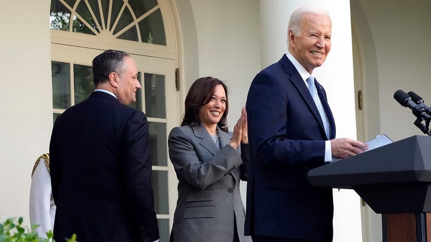 Joe Biden, Kamala Harris and Doug Emhoff