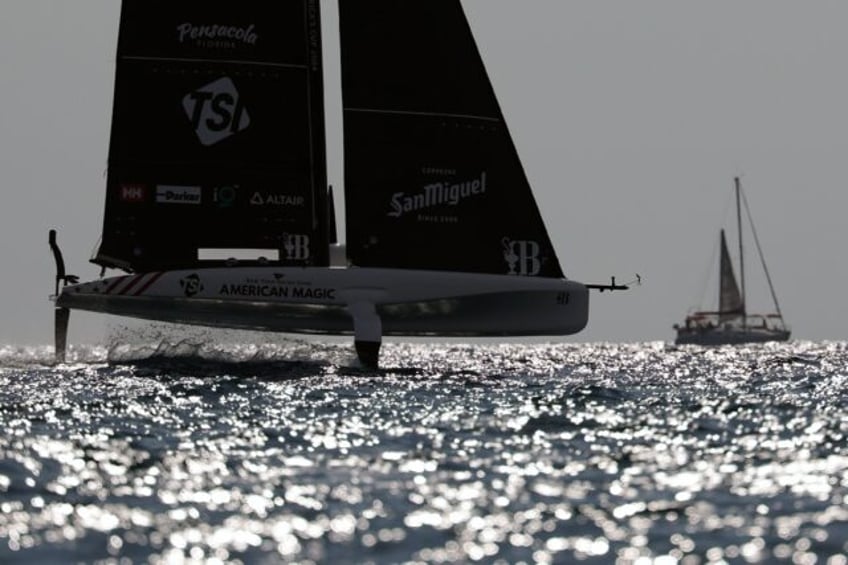 us and new zealand dominate as americas cup fleet gets its feet wet