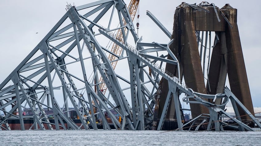 collapsed Francis Scott Key Bridge