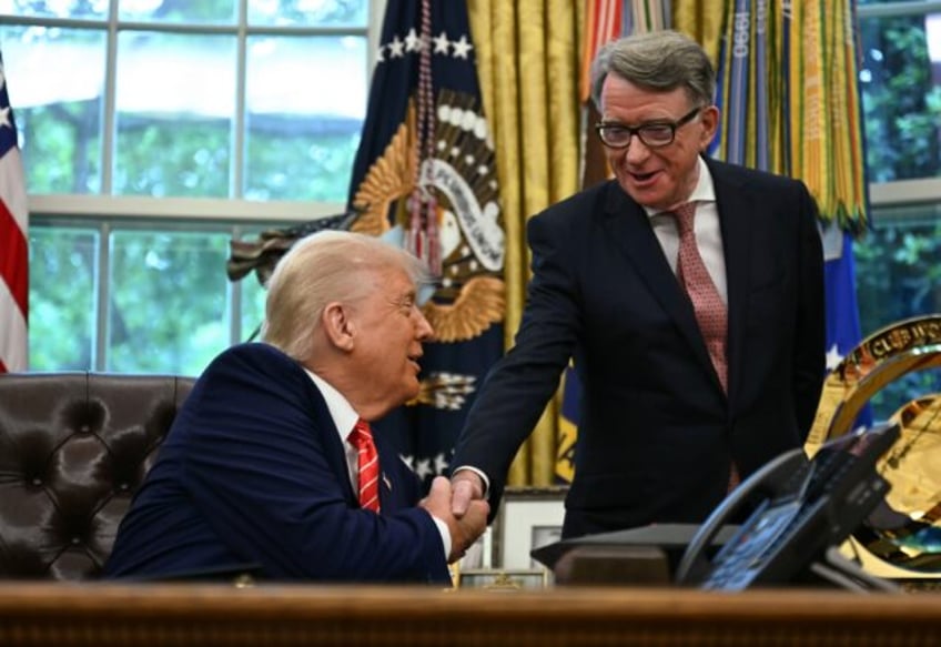 US President Donald Trump announced the deal at the White House alongside Peter Mandelson,