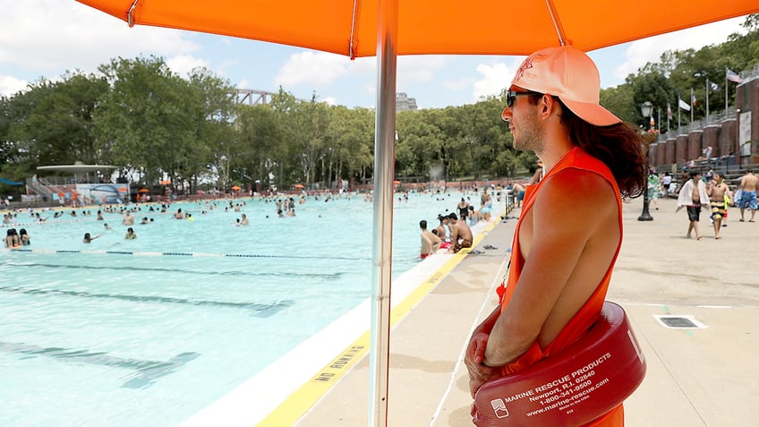 lifeguard at astoria queens pool