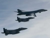 US Bombers Drop Live Munitions In Threat To North Korea