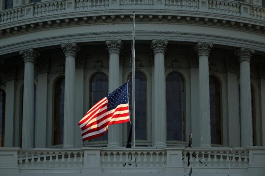 US House Speaker Mike Johnson said the flag would be returned to half-staff the day after