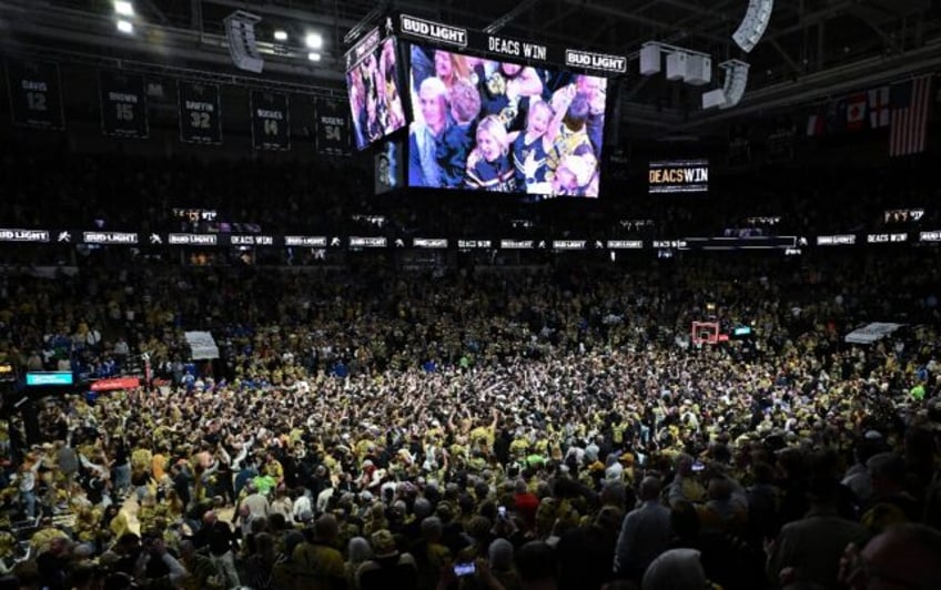 Post-game court invasions by fans at US college basketball games have come under fire afte