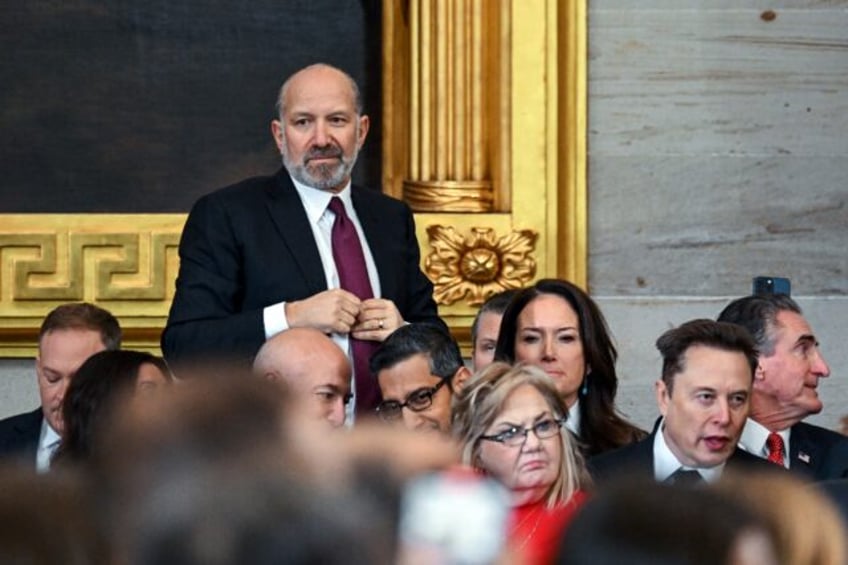 Howard Lutnick, Donald Trump's pick to be commerce secretary -- seen here during the presi