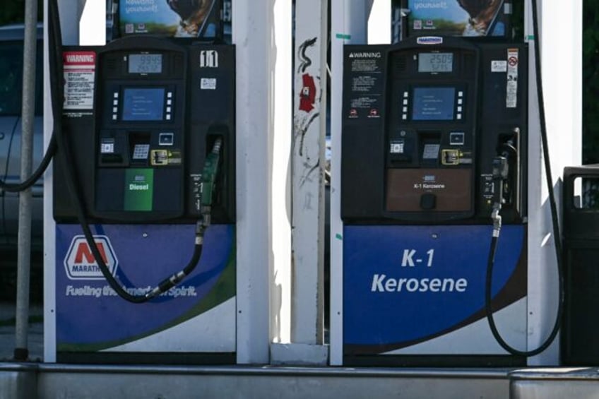 Gasoline prices fell last month