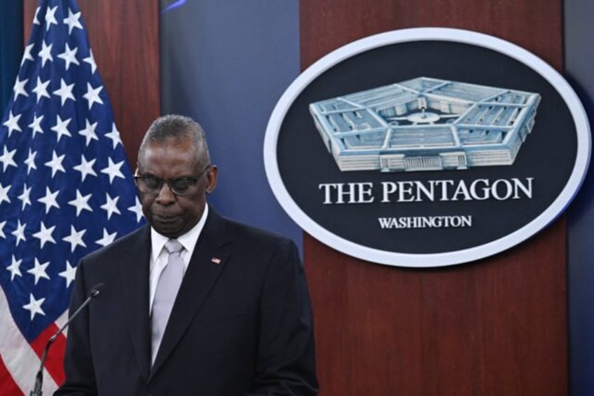 US Defense Secretary Lloyd Austin, seen here in Washington earlier this month, had apologi