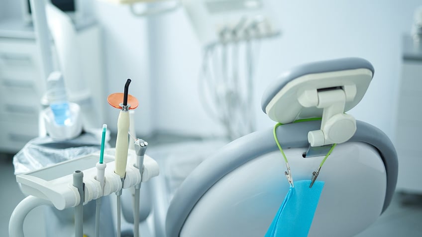 dental office with chair and equipment