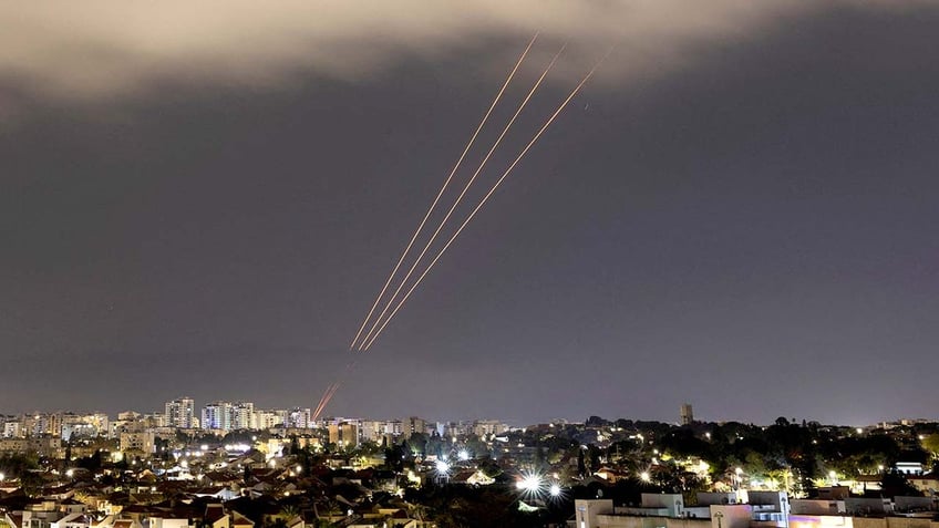 Missiles flying toward Israel