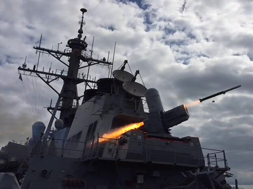 us destroyer shoots down missiles drones launched by iran backed forces in yemen potentially targeting israel