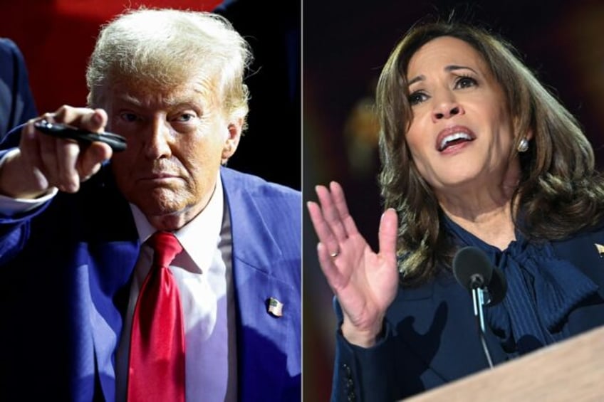 Republican candidate Donald Trump and Democratic Vice President Kamala Harris are vying fo