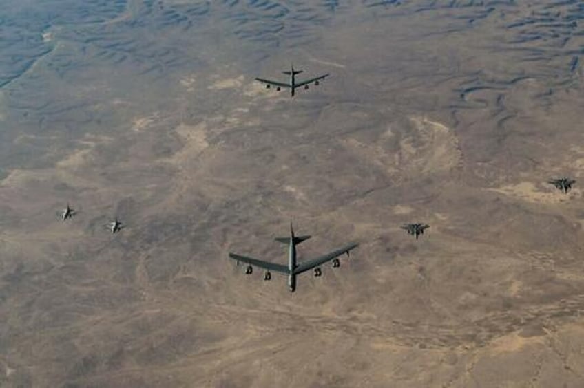 us flies b 52 bombers over middle east in show of force amid regional tensions