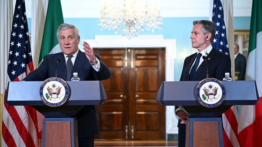 Antony Blinken and Antonio Tajani