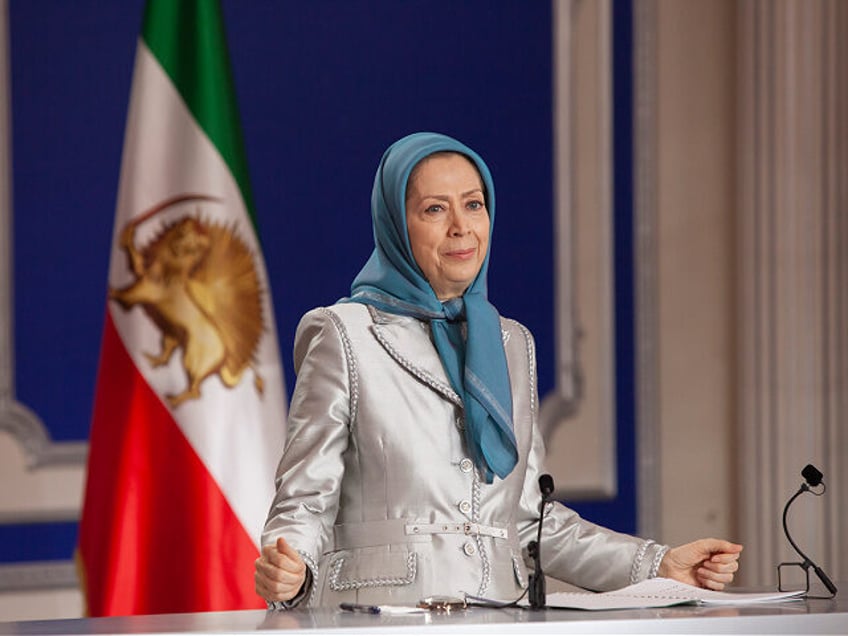 AUVERS-SUR-OISE, FRANCE - 2025/02/22: Maryam Rajavi, the President-elect of the National C