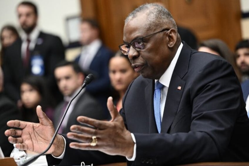 US Defense Secretary Lloyd Austin testifies during a House Armed Services Committee hearin